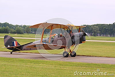 Vintage old biplane model