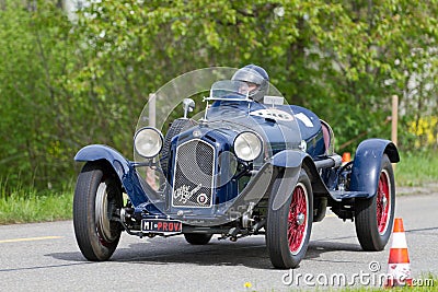 Vintage pre war race car Alfa Romeo