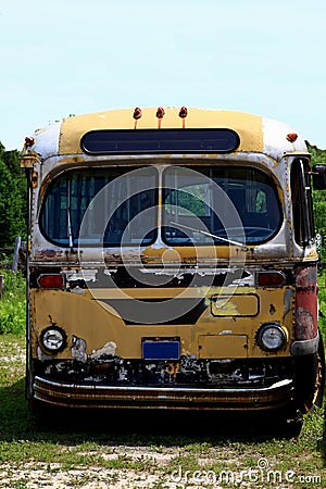 Vintage Public Transportation Vehicle - Bus.