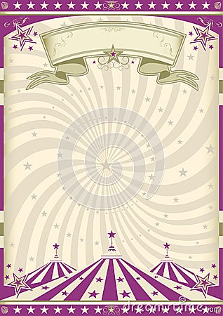 Vintage purple circus
