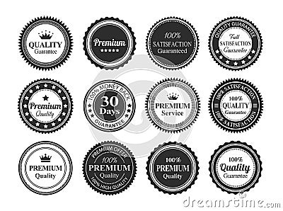 Vintage Quality Guarantee Badges