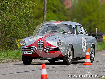 Vintage race touring car Alfa Romeo