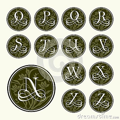 Art Nouveau Capital Letters Art Nouveau Capital Letters