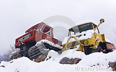 Vintage snow-cats