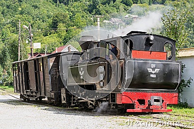 Vintage steam train locomotive