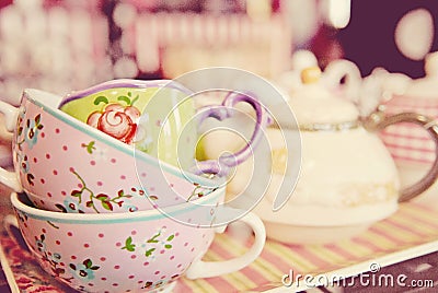 Vintage tea cups