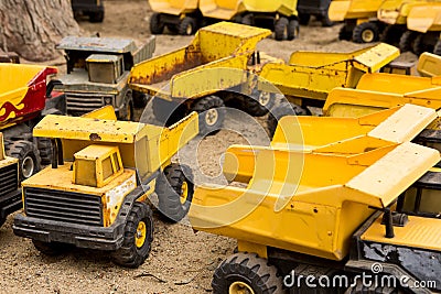 Vintage Toy Dump Trucks