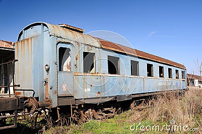 Vintage train cars