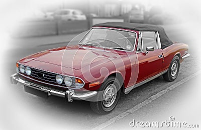 Vintage triumph stag car