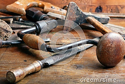 Vintage woodworking tools