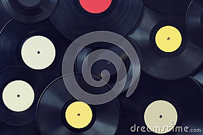 Vinyl disks wall