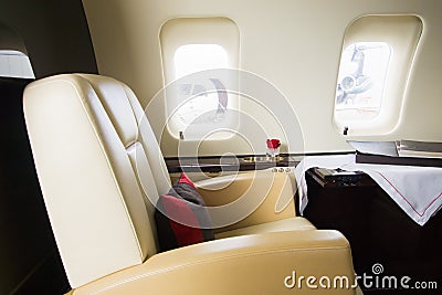 VIP Business Jet Airplane Interior