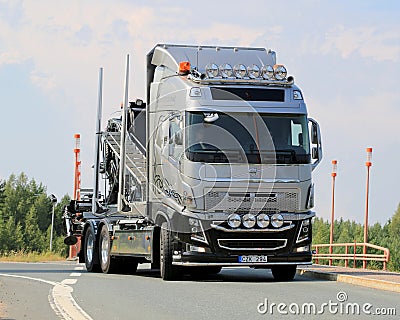 Volvo Show Truck on the Road