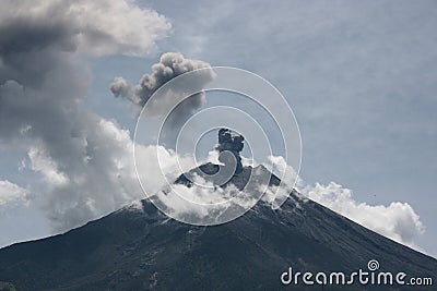 Vulcano eruption in ecuador