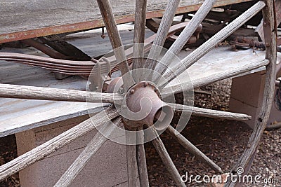 Wagon wheel thin spokes.