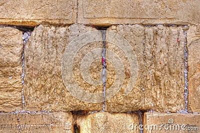 Wailing Wall Slip Notes, Jerusalem Israel