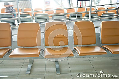 Waiting area in the airport gate