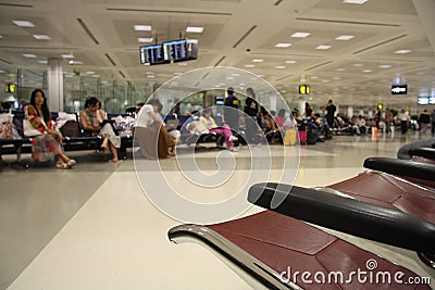 Waiting lounge in the airport