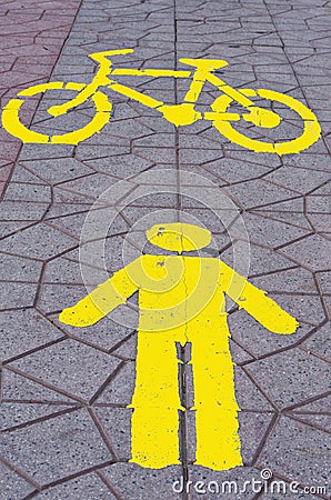 Walk Street and Bicycle lane