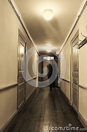 ghost walking mental asylum hallway old