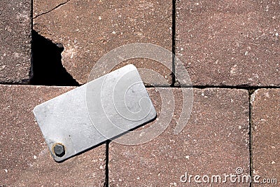 Wall with Metal Tag