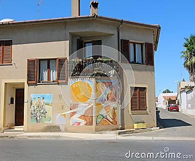 Wall Mural in San Sperate.