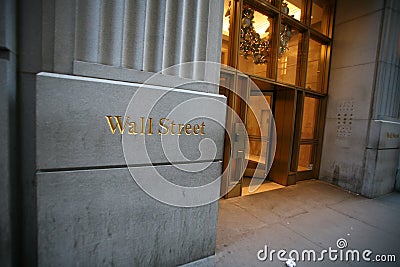 Wall street in New York