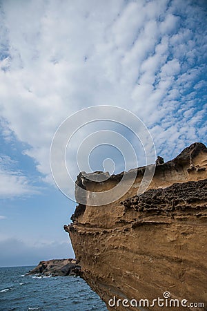 Wanli District, New Taipei City, Taiwan Yehliu Geopark mushroom-shaped rock strange rocky landscape