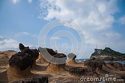 Wanli District, New Taipei City, Taiwan Yehliu Geopark strange rocky landscape