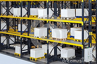 Warehouse shelving system