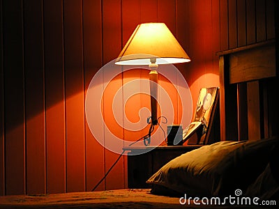 Warm bedroom light