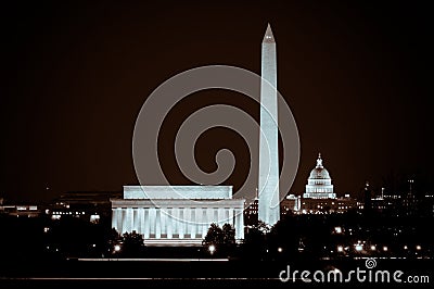 Washington DC Skyline At Night