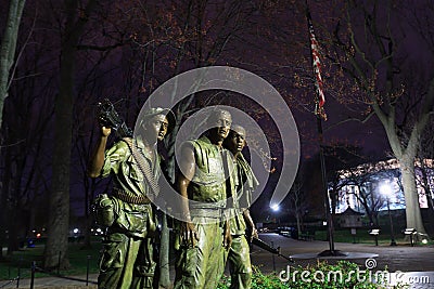 Washington DC Vietnam Veteran s Memorial - The Three Soldiers