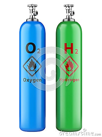 Wasserstoff mit Sauerstoff