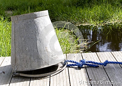 Water bucket on the bridge