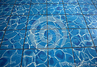 Water floor tile