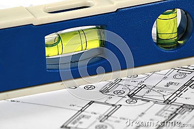 Water level and architectural plans