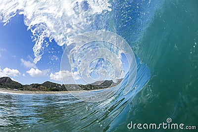 Wave Tubing, North Piha, New Zealand