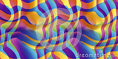 Wavy stripes in spectral colors, seamless