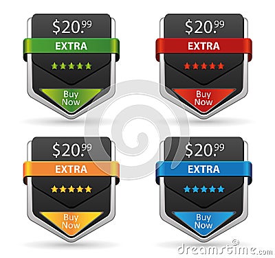 Web Banner Button vector set