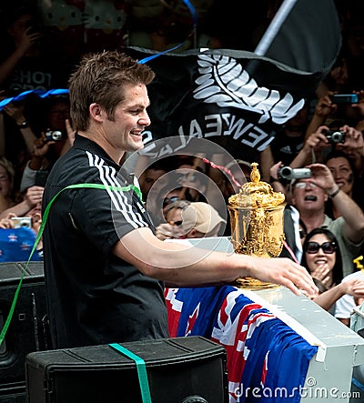 Webb-Ellis Cup Richie McCaw All Blacks Captain