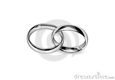 wedding rings interlocked