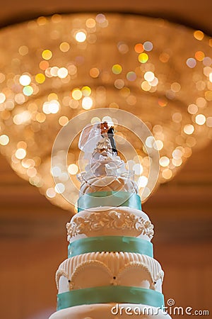 Wedding Cake with bokeh