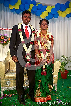 Wedding ceremony in Trivandrum, India