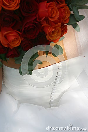 Wedding dress back detail