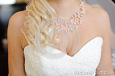 Wedding Dress and Pearl Beads