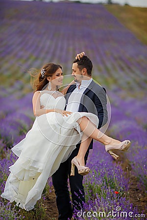 Wedding lavender field.