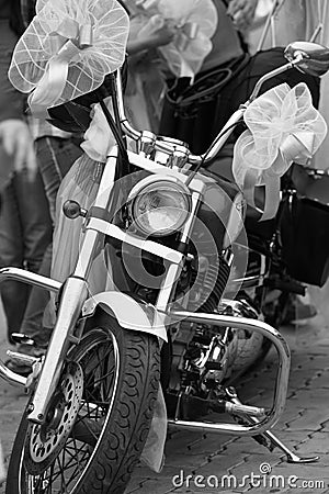 Wedding Motorcycle Stock Photography - Image: 10892712
