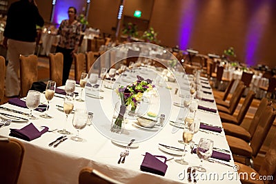 Wedding reception head table