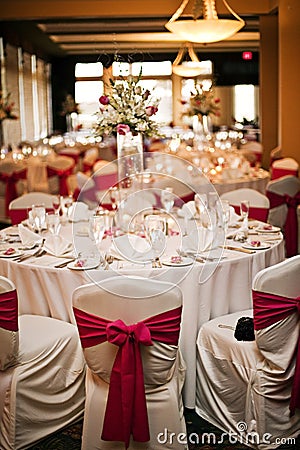 Wedding reception tables